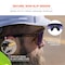 Ergodyne AEGIR-MI, Safety Glasses, Blue Mirror Lens, Clear Smoke Frame, Half-Frame AEGIR-MI - alternate 6